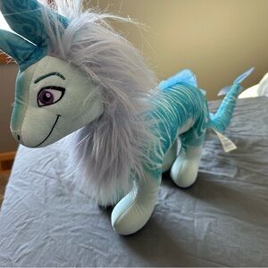 2021 Build-A-Bear Raya and the Last Dragon Plush with Blue and White Mane